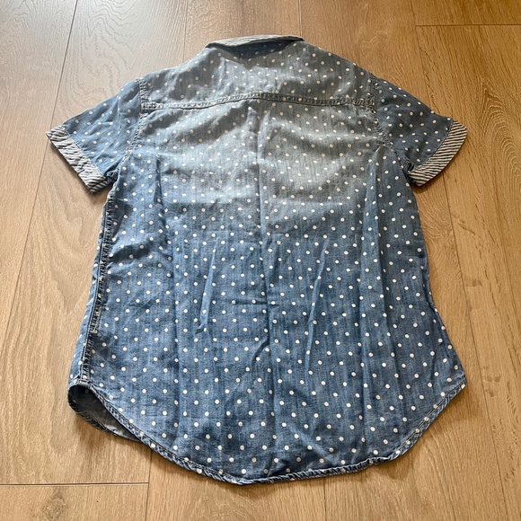 BDG Polka Dot Button-Up T - Picture 2 of 3